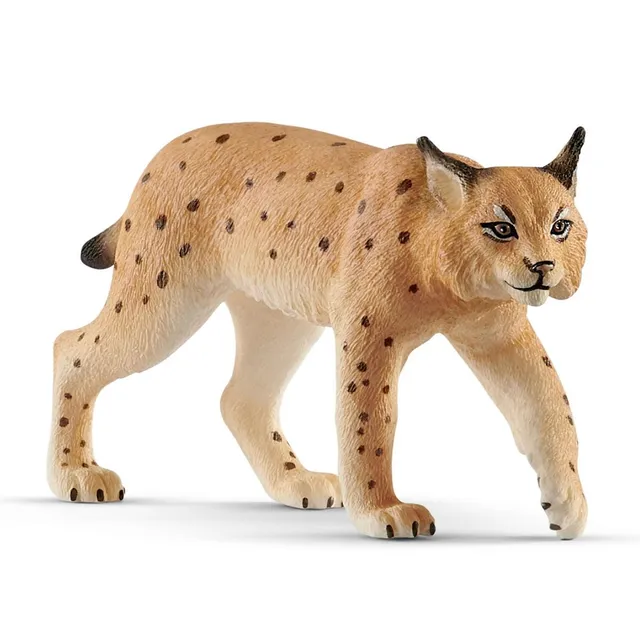 schleich-wild-life-luchs-spielfigur-mit-pinselohren image 1