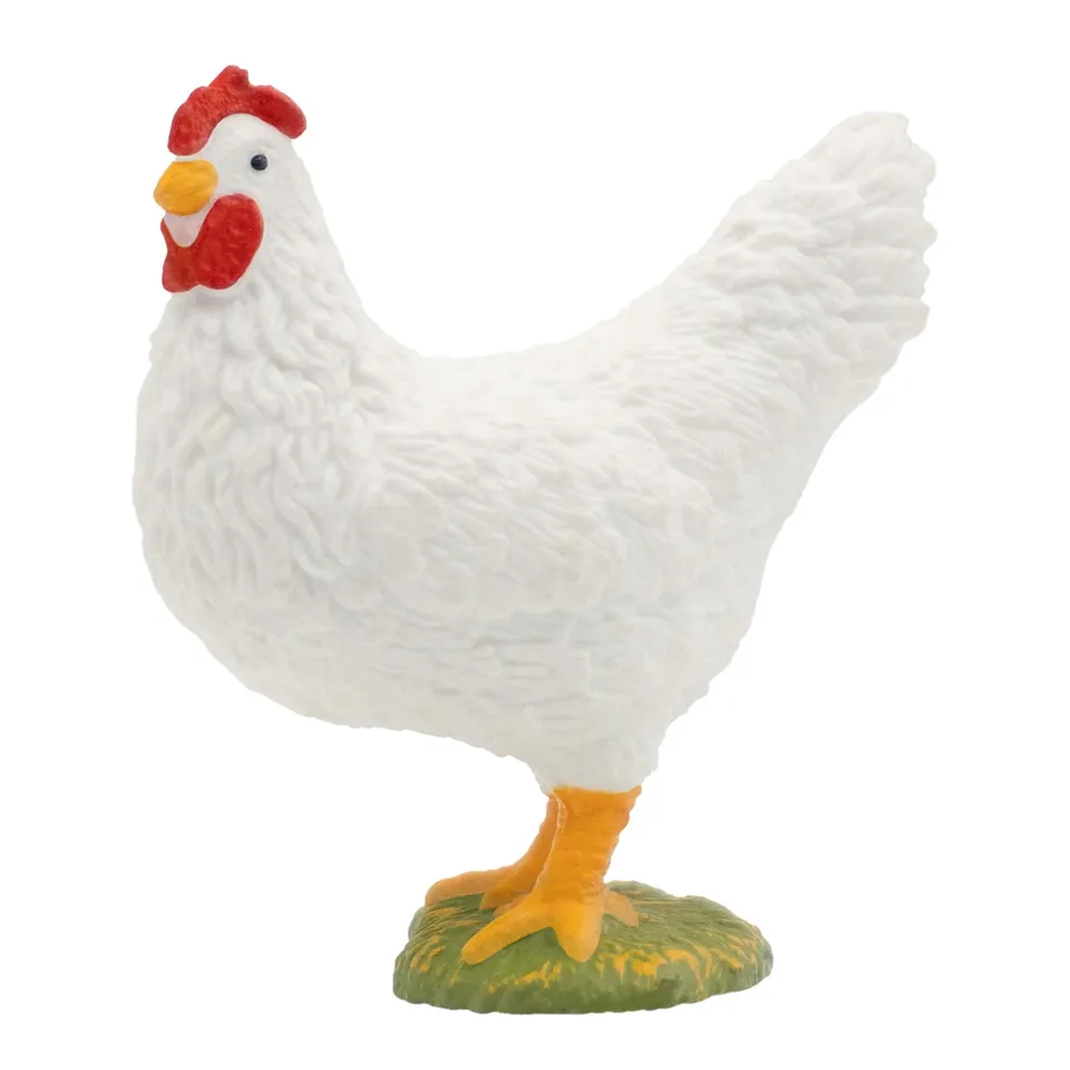 bullyland-farm-wei-es-huhn-tierfigur-4-6-cm-handbemalt image 1