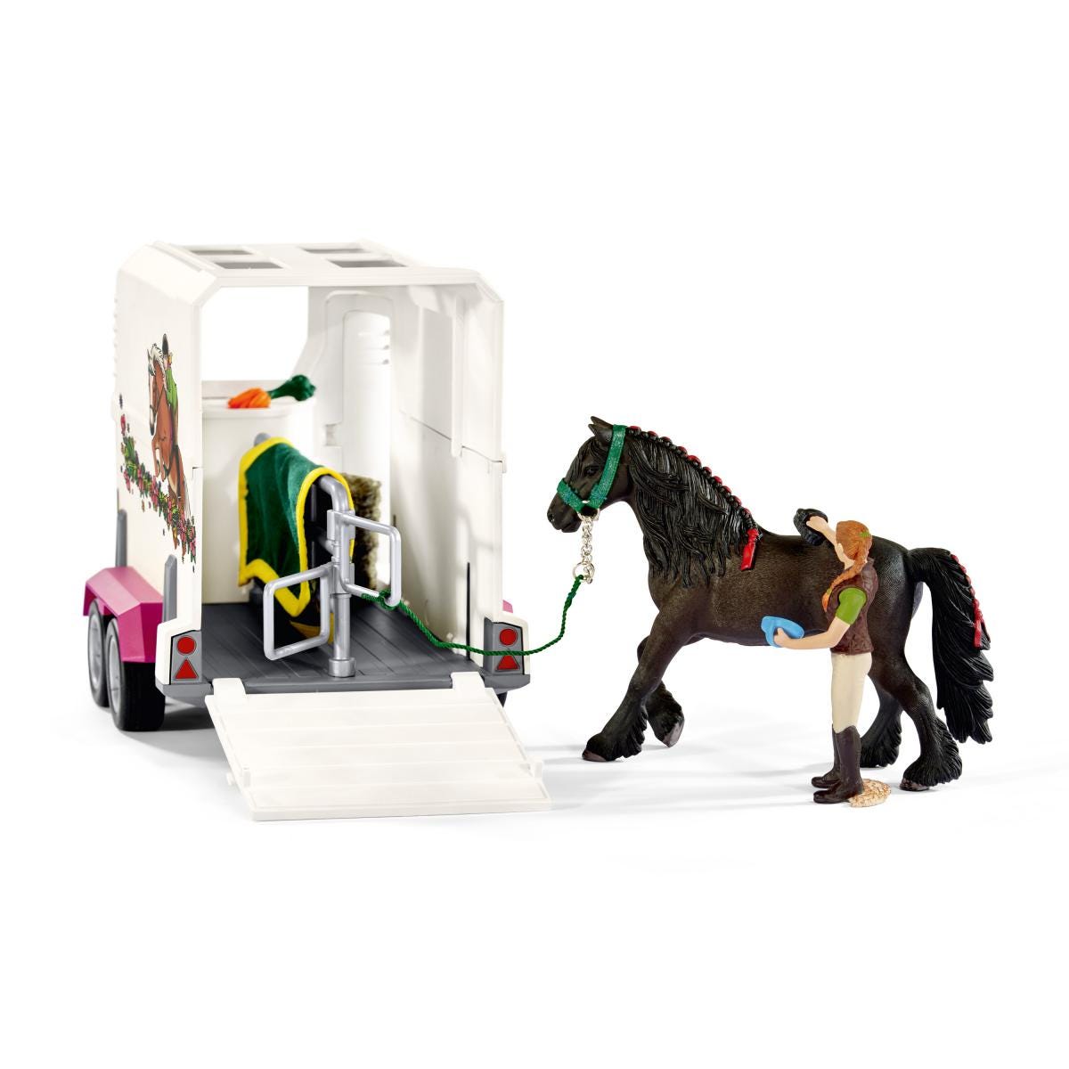schleich-horse-club-42346-pick-up-mit-pferdeanh-nger-spielset image 4