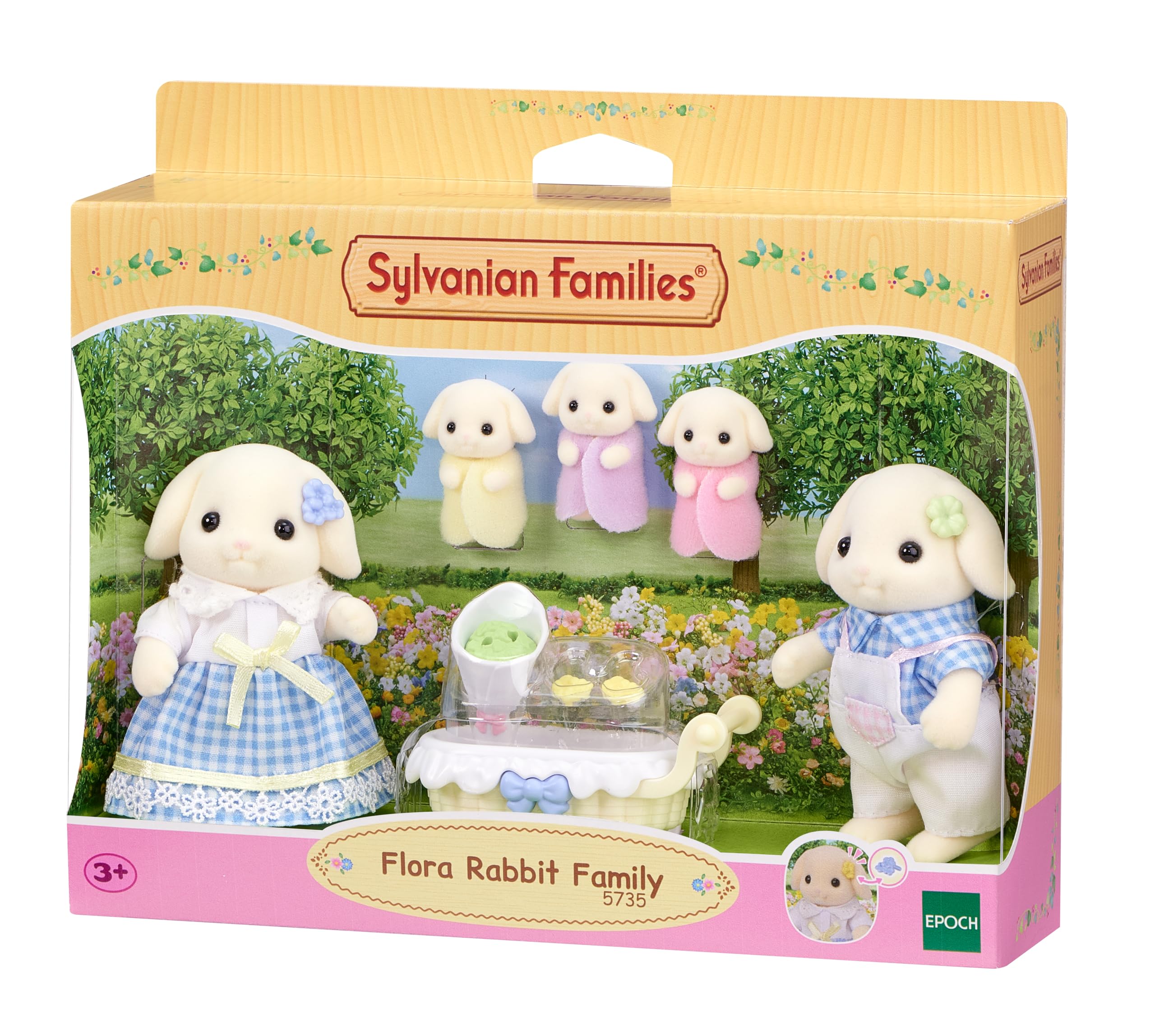 sylvanian-families-5735-kaninchen-familie-figuren-mit-drillingen image 2