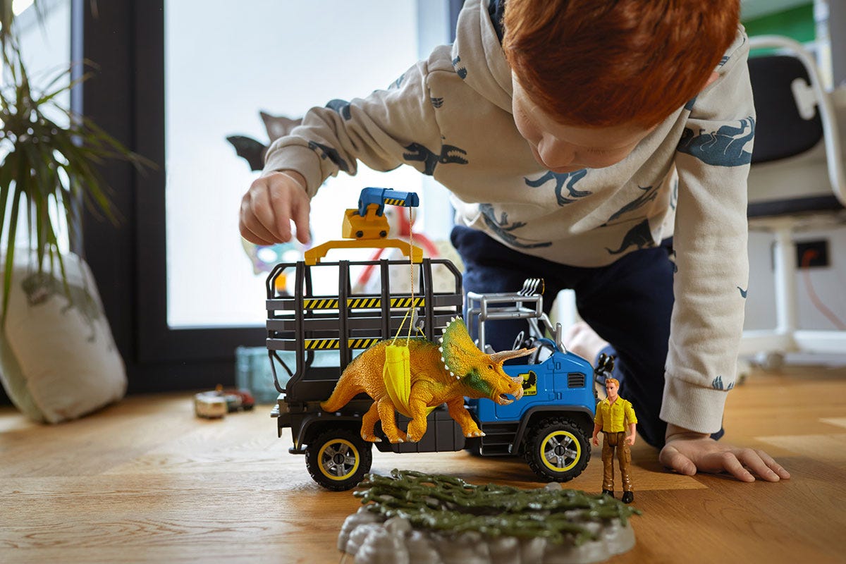 schleich-dinosaurs-dinosaurier-truck-mission-42565-spielset image 2