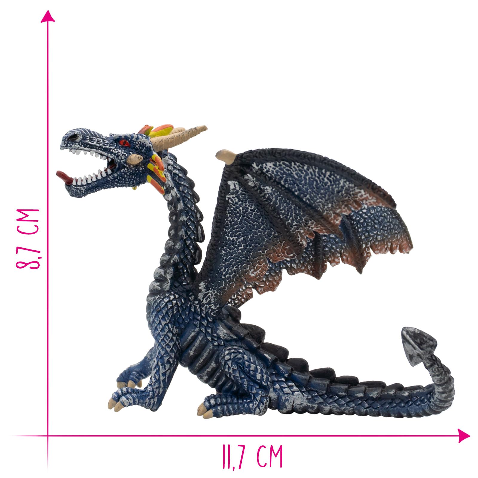 bullyland-enchanted-forest-drache-sitzend-blau-spielfigur-75594 image 2