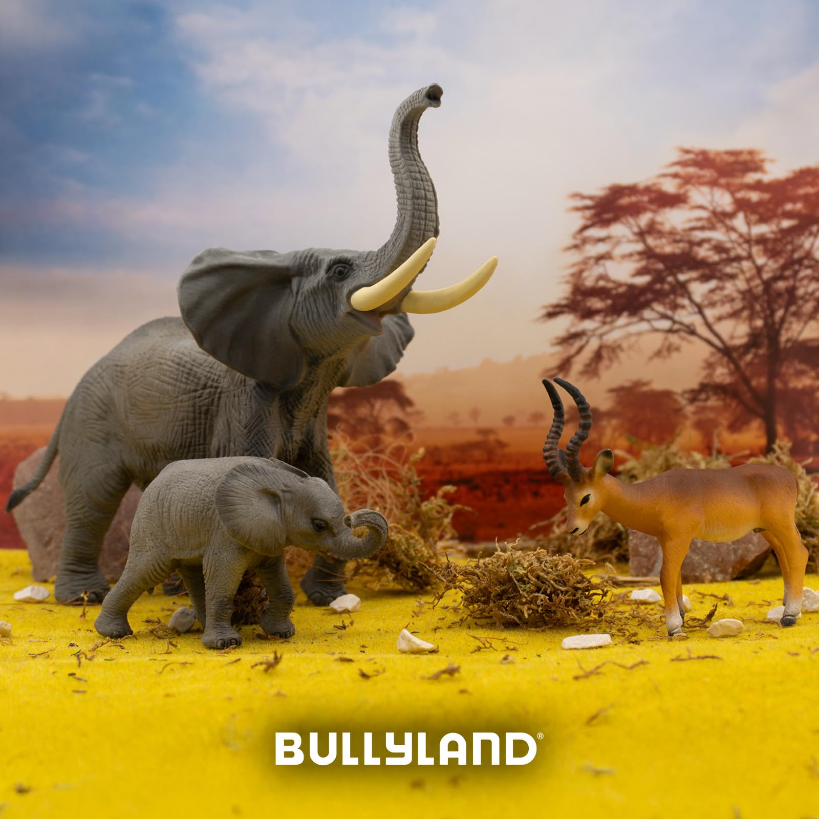bullyland-safari-afrikanisches-elefantenkalb-63659-tierfigur image 6