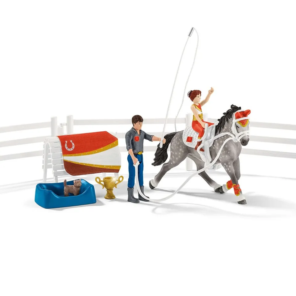 schleich-horse-club-mias-voltigier-reitset-spielset-42443-mit-pferd image 1