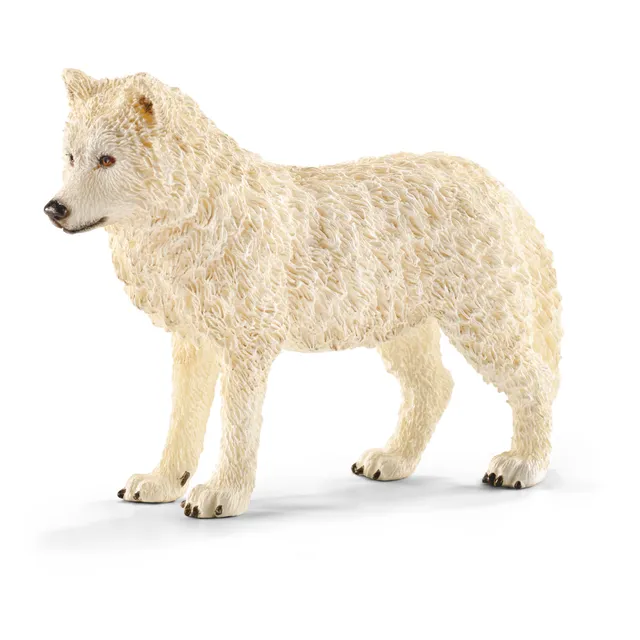 schleich-wild-life-polarwolf-tierfigur-arktischer-wolf-schneetier image 1