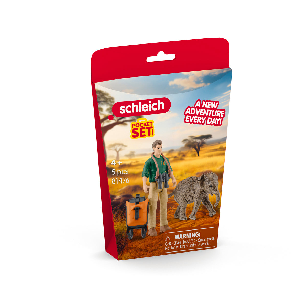 schleich-wild-life-forscher-auf-exkursion-81476-spielset-elefant image 3