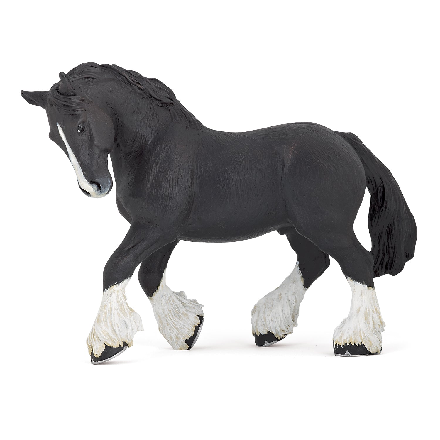 papo-horses-shire-hengst-pferdefigur-schwarz image 1
