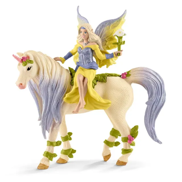 schleich-bayala-sera-mit-bl-ten-einhorn-elfenfigur image 1