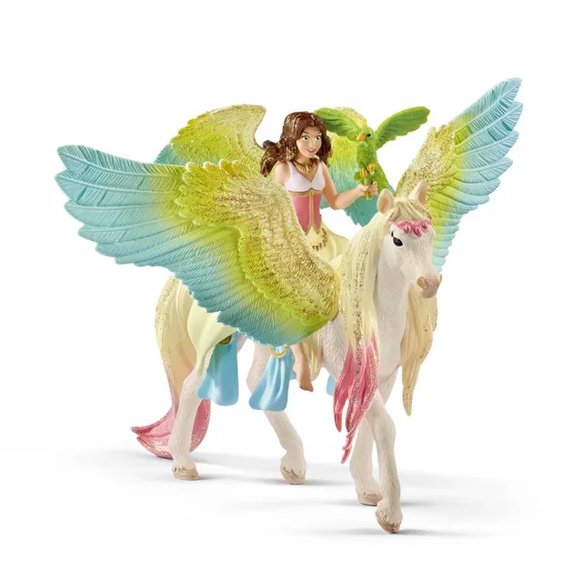schleich-bayala-surah-mit-glitzer-pegasus-elfenfigur-set image 1