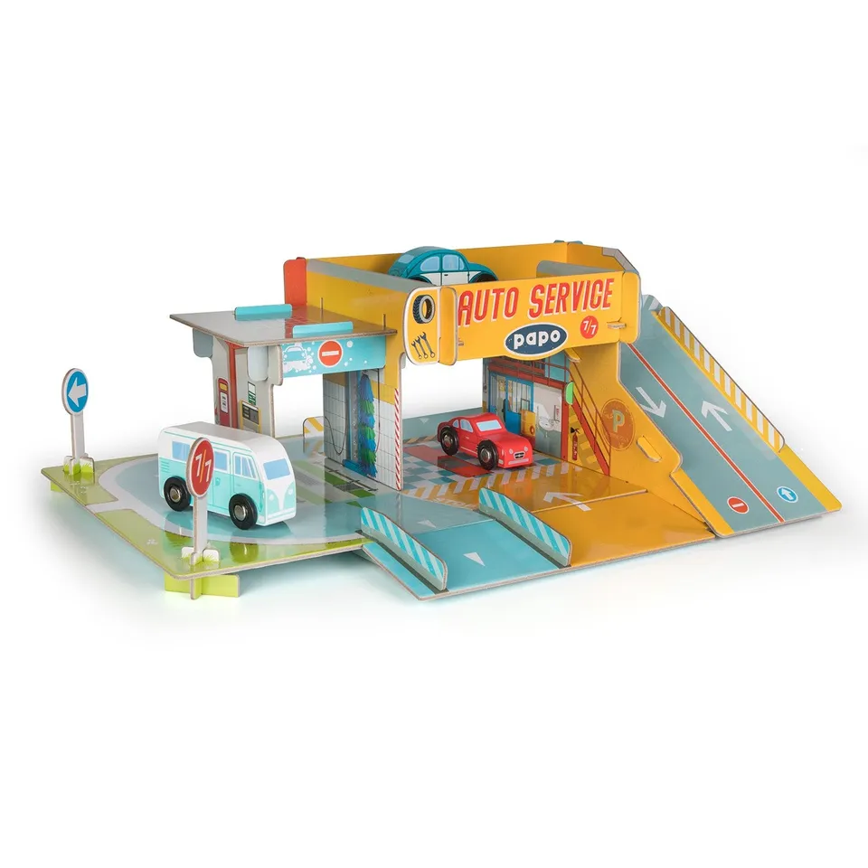 papo-mini-papo-die-garage-spielset-tankstelle image 1