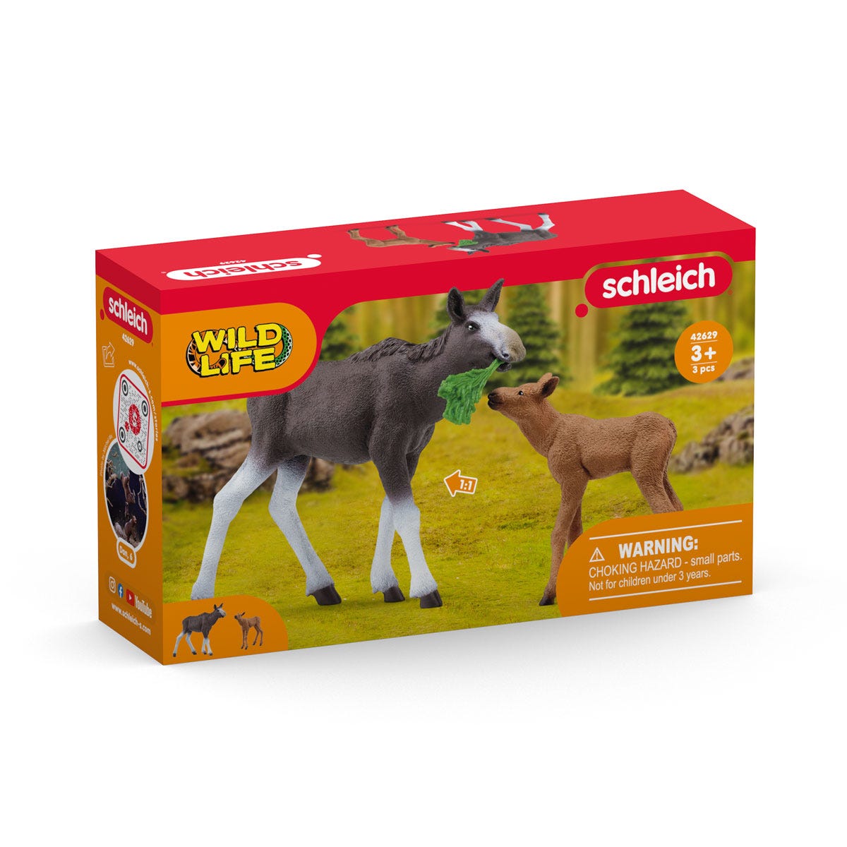 schleich-wild-life-elchkuh-mit-kalb-tierfiguren-set-42629 image 6