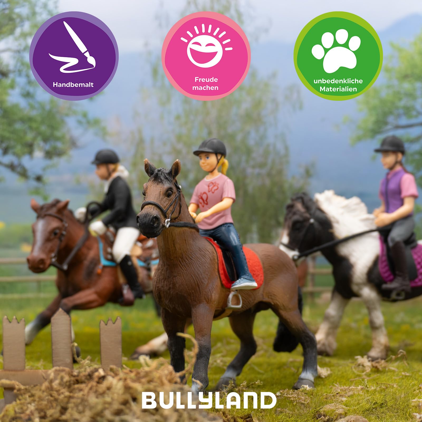 bullyland-paddock-62682-hannoveraner-hengst-pferd-figur-braun image 5