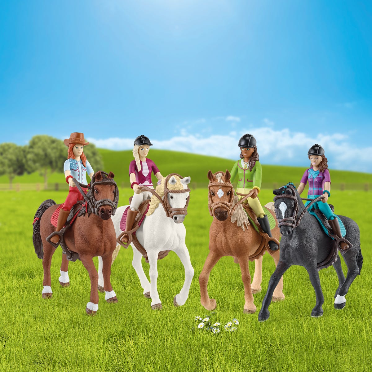 schleich-horse-club-ausritt-spielset-72221-mit-pferden image 2