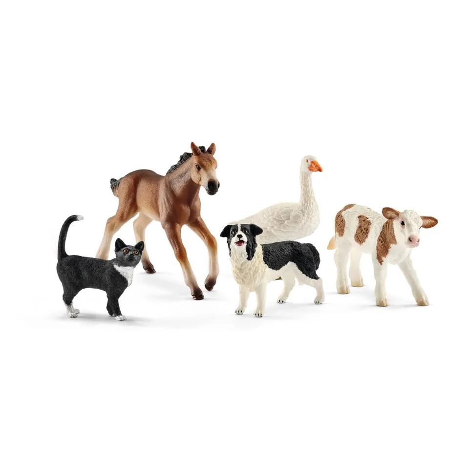 schleich-farm-world-42386-tier-mix-spielfiguren-set-5-teilig image 1