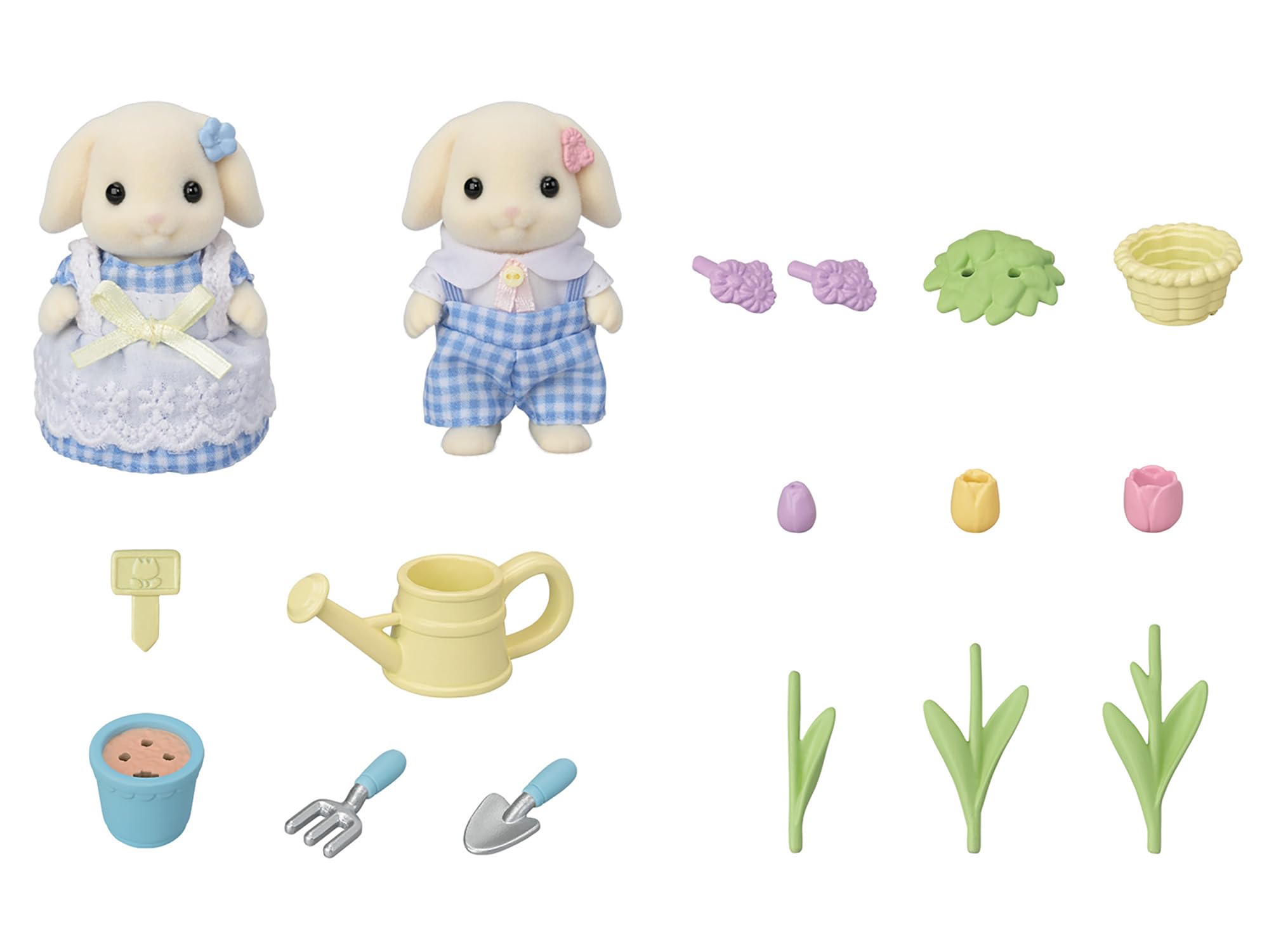 sylvanian-families-blooming-5736-blumen-garten-spielset-kaninchen image 2