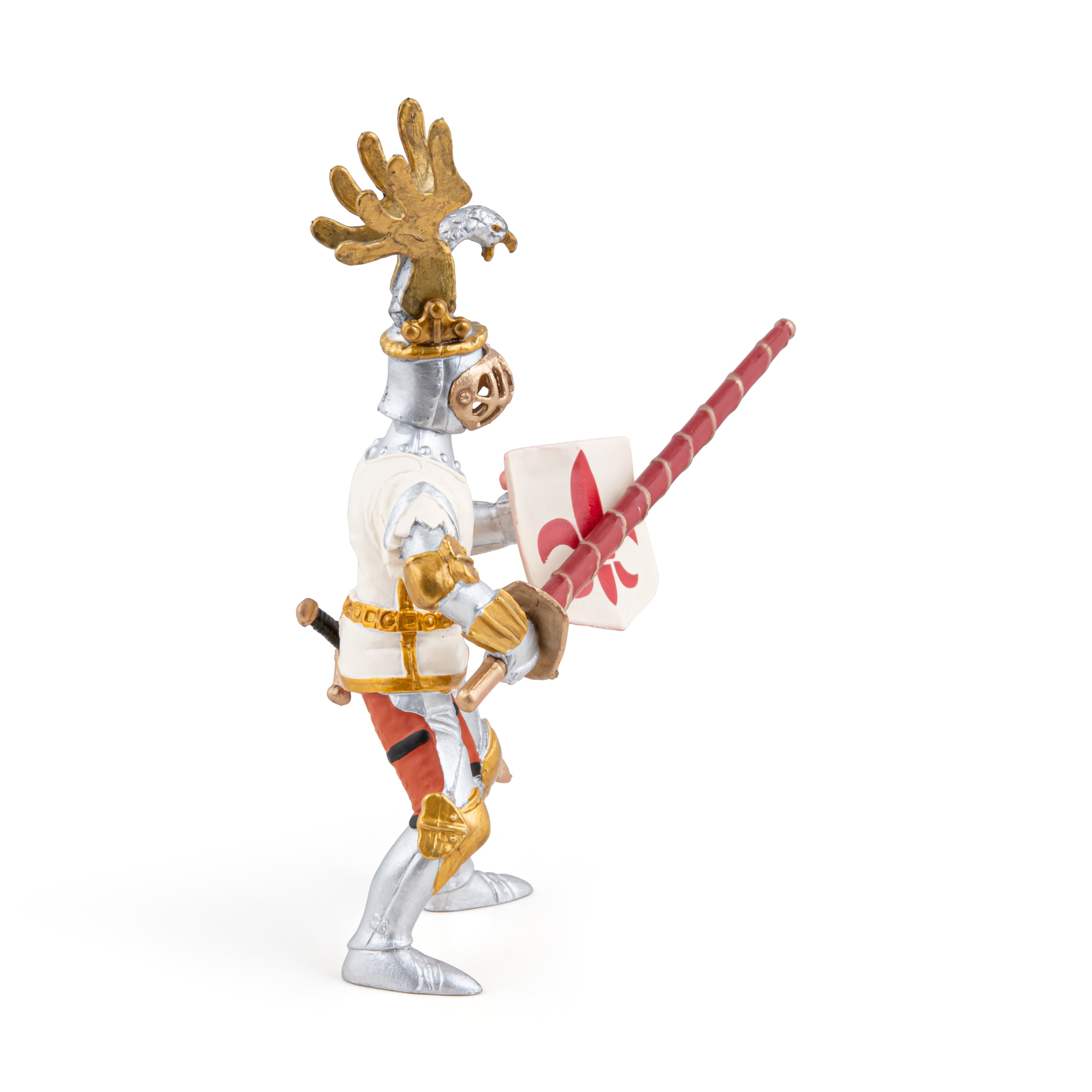 papo-medieval-wei-er-ritter-ritterfigur-mit-pferd-lilie image 5