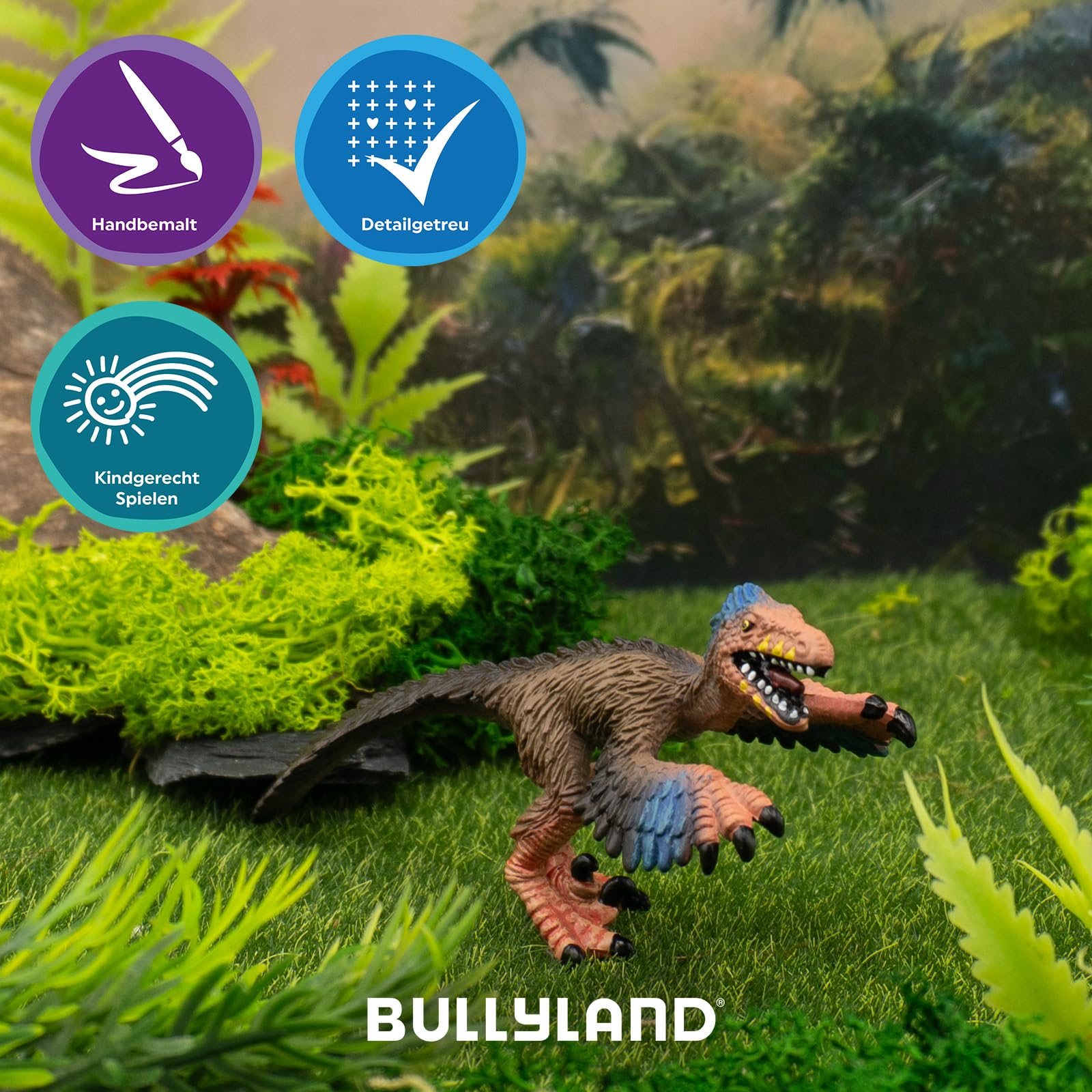 bullyland-dinopark-velociraptor-61312-spielfigur-10-cm-handbemalt image 2