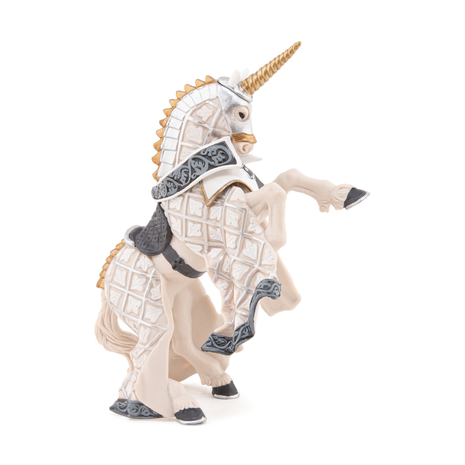 papo-medieval-waffenmeister-pferdefigur-einhornwappen-ritter image 2