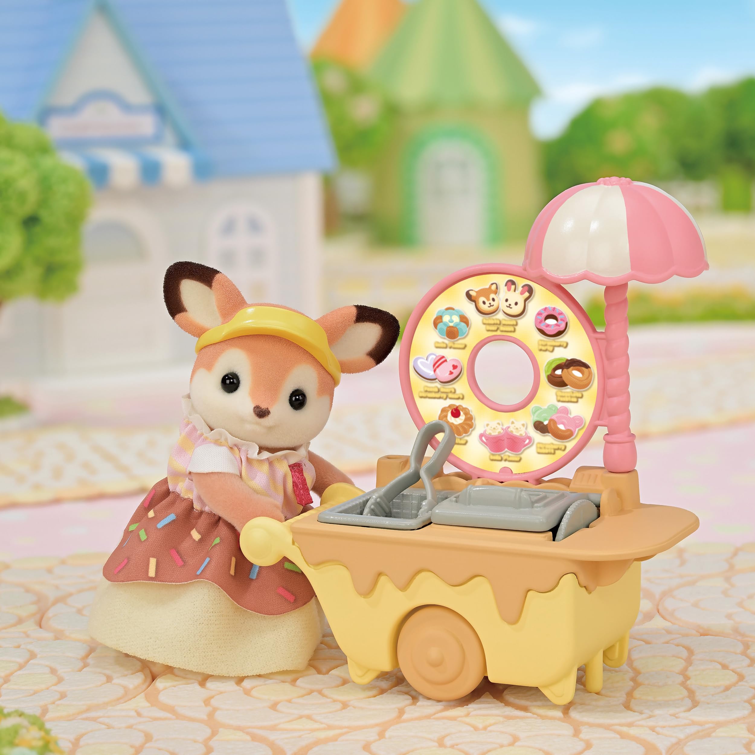 sylvanian-families-town-5808-donutwagen-spielset-mit-reh-figur image 5