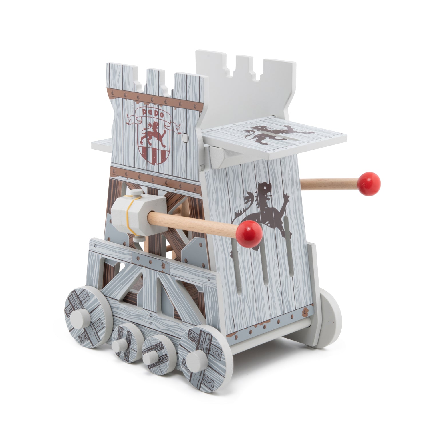 papo-medieval-angriffsturm-spielset-mit-rammbock image 1