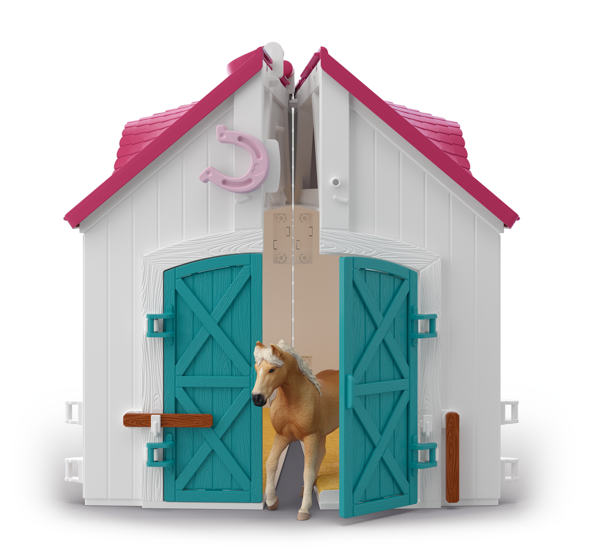 schleich-horse-club-offenstall-kleines-hufeisen-42703-set image 8
