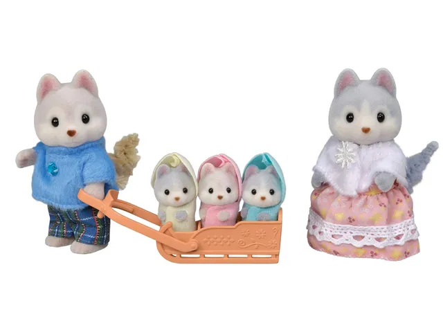 sylvanian-families-village-l5636-husky-familie-figuren-schlitten image 1