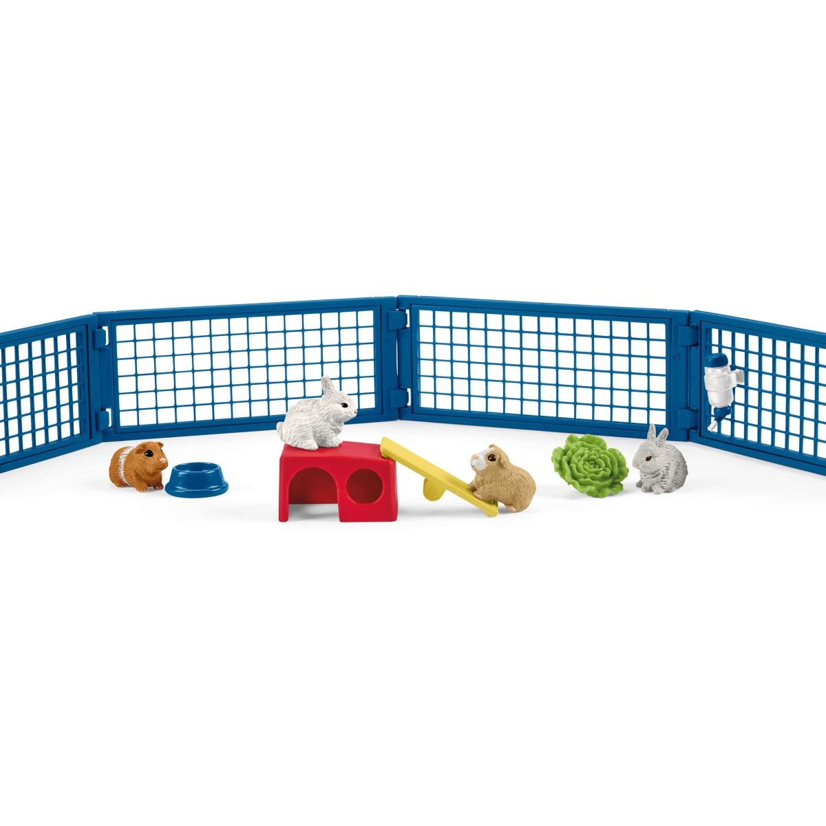 schleich-farm-world-hasenstall-kaninchen-meerschwein-set image 1