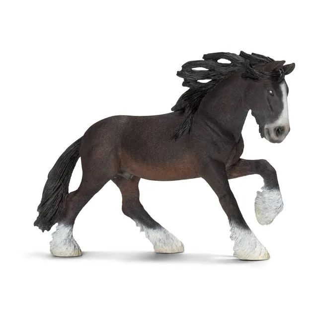schleich-13734-shire-hengst-pferd-farm-world-figur image 1