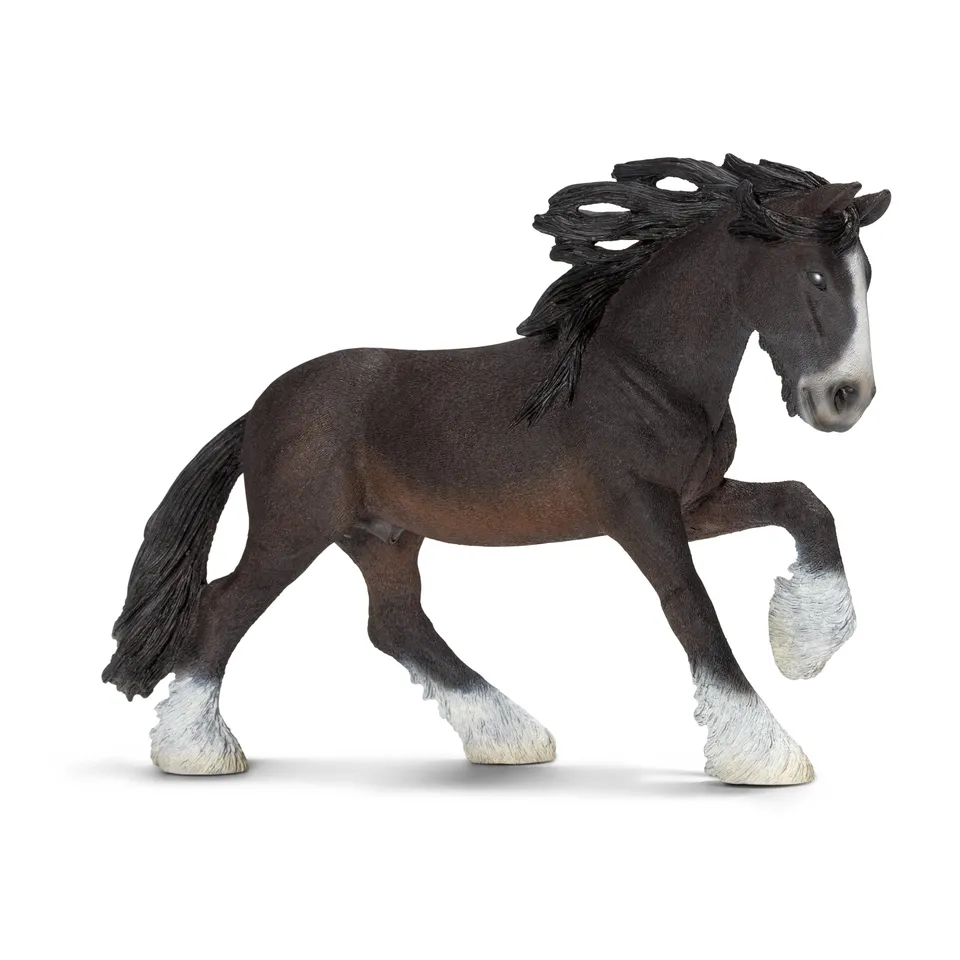 schleich-13734-shire-hengst-pferd-farm-world-figur image 1