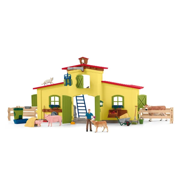 schleich-horse-club-gro-er-stall-42605-spielset-mit-tieren image 1