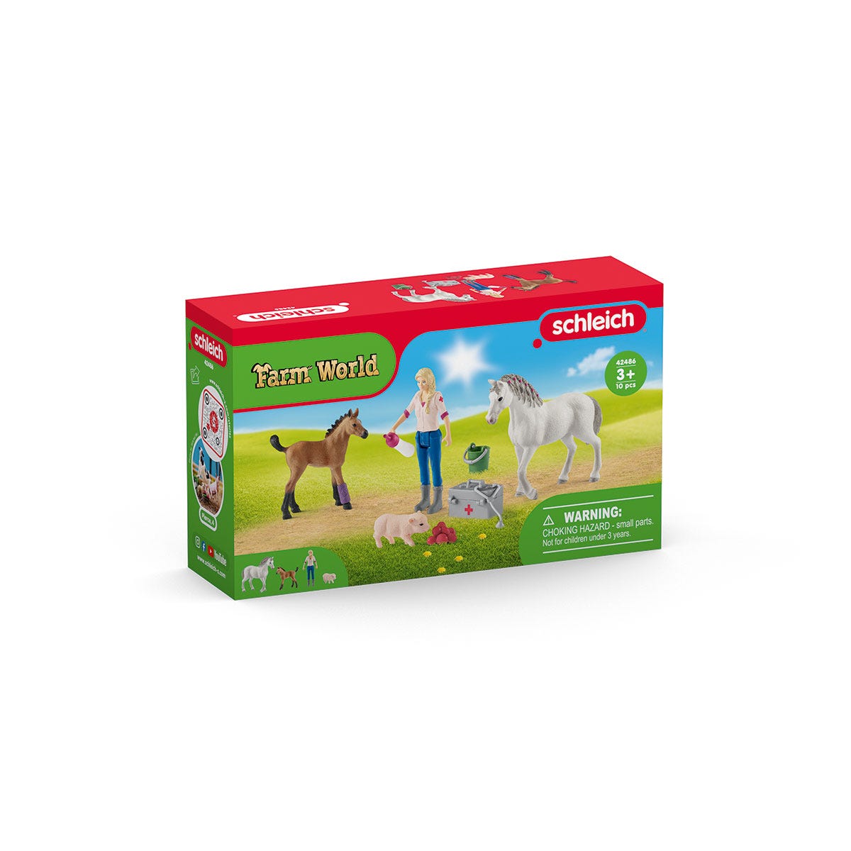 schleich-horse-club-tierarzt-stute-fohlen-spielset-42486 image 7