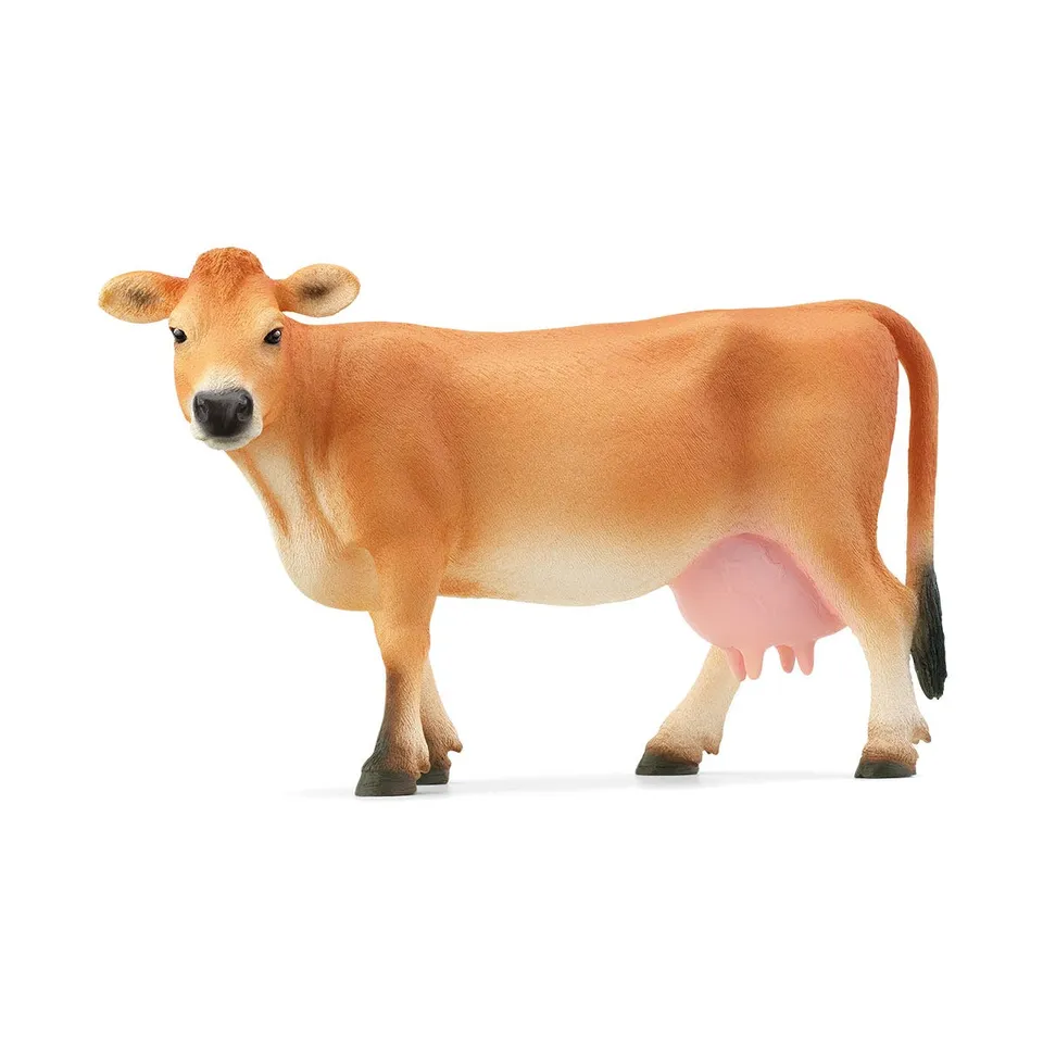 schleich-farm-world-jersey-kuh-kuhfigur-sandfarben image 1