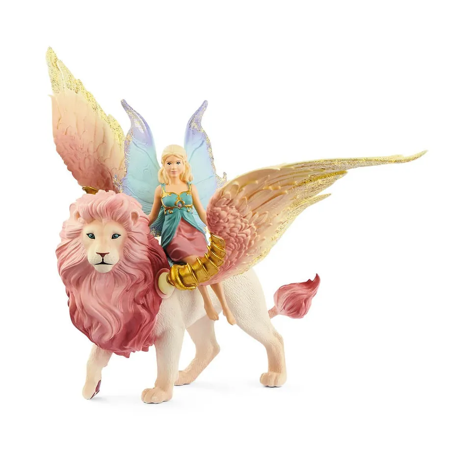 schleich-bayala-elfe-auf-gefl-geltem-l-we-70714-figur image 1