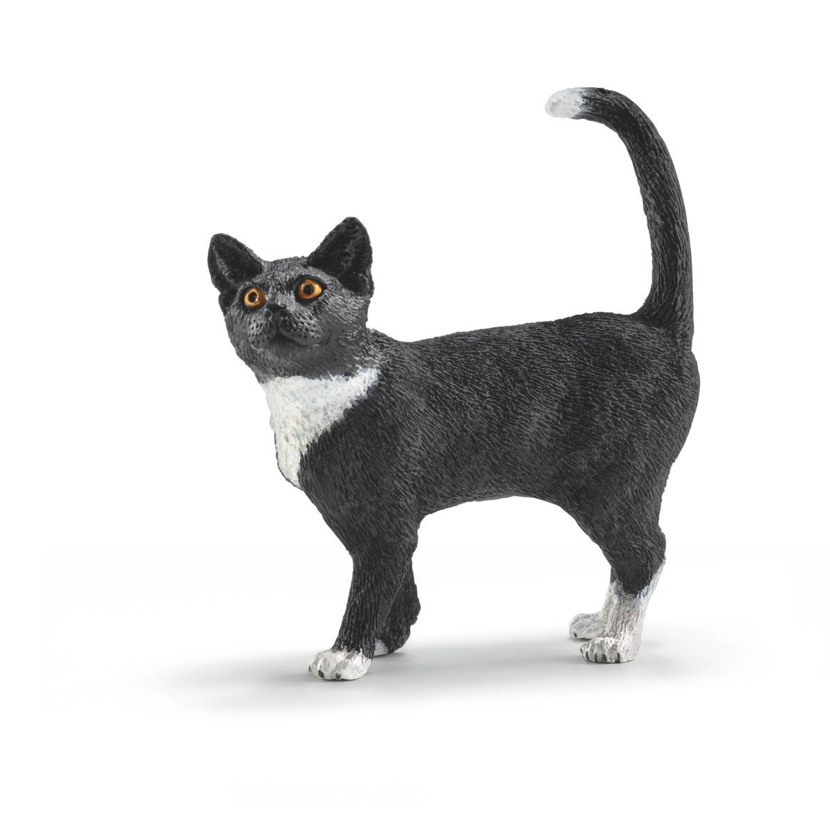 schleich-farm-world-katze-stehend-spielfigur-grau-haustier image 1