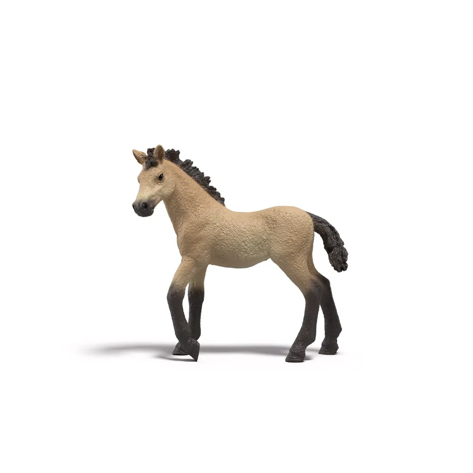 schleich-horse-club-sammelfohlen-delilah-spielfigur-creme-mit-poster image 1