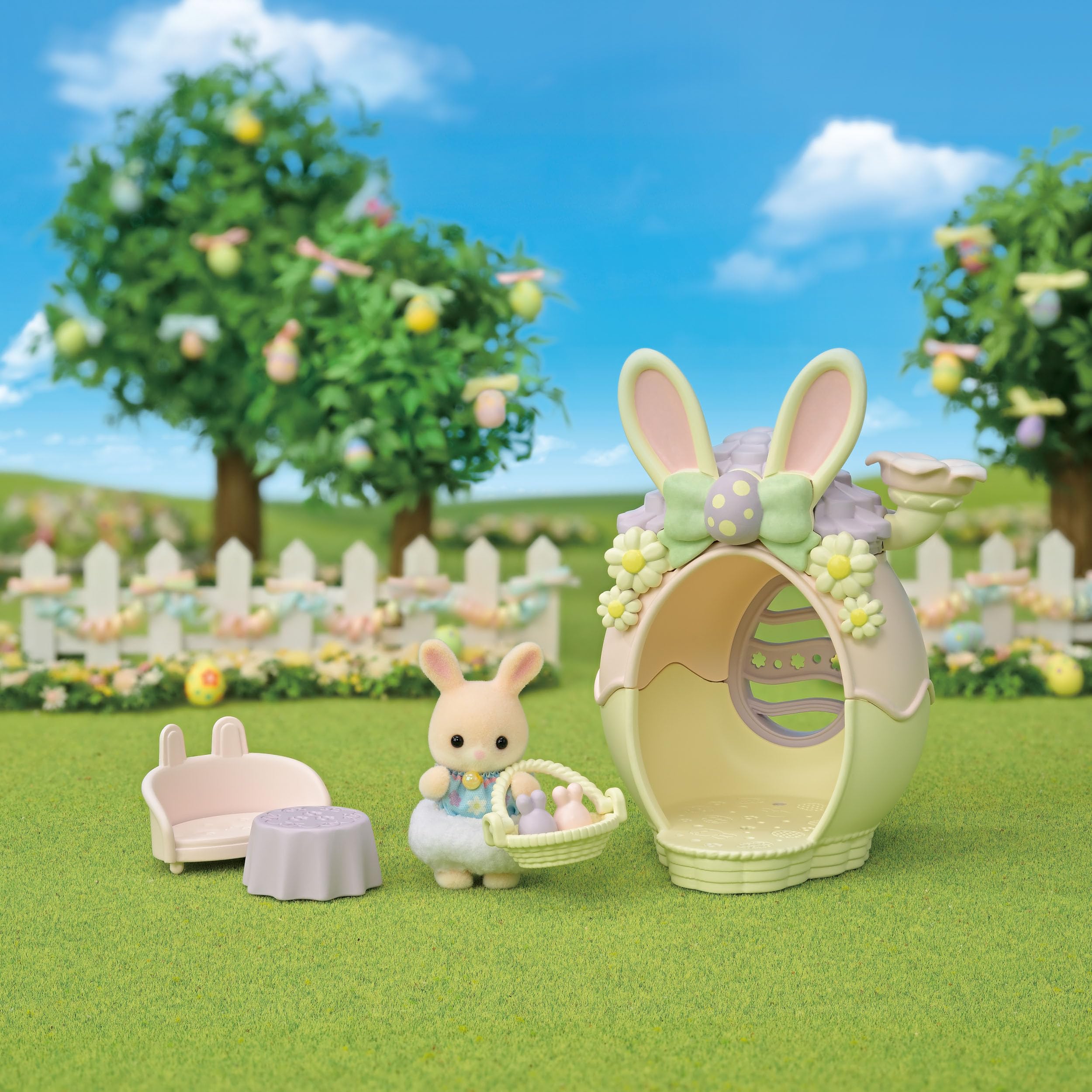 sylvanian-families-baby-party-5802-babyhasen-osterspa-hasenhaus image 5