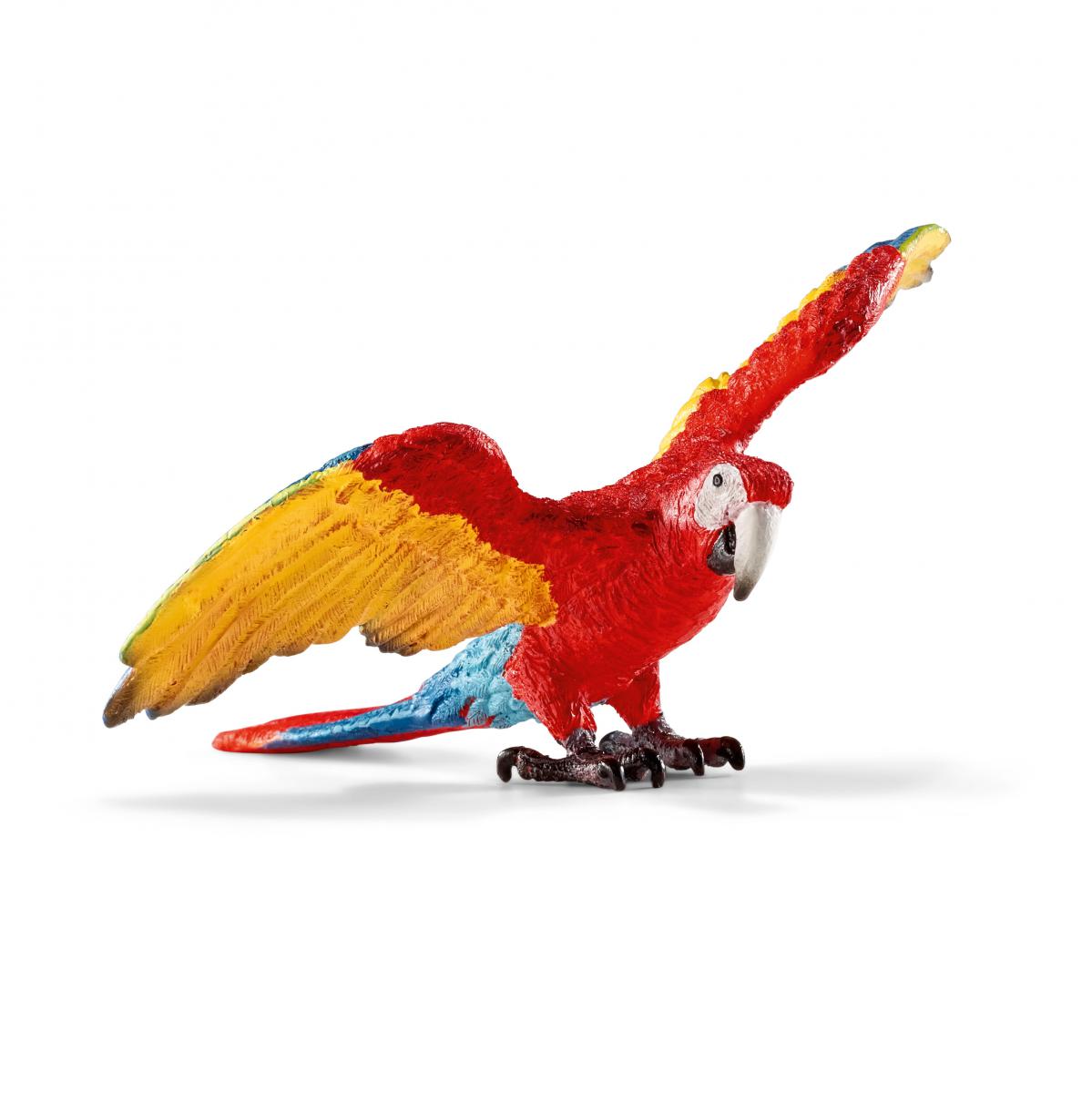 schleich-wild-life-ara-papagei-figur-14737-hellrot image 1