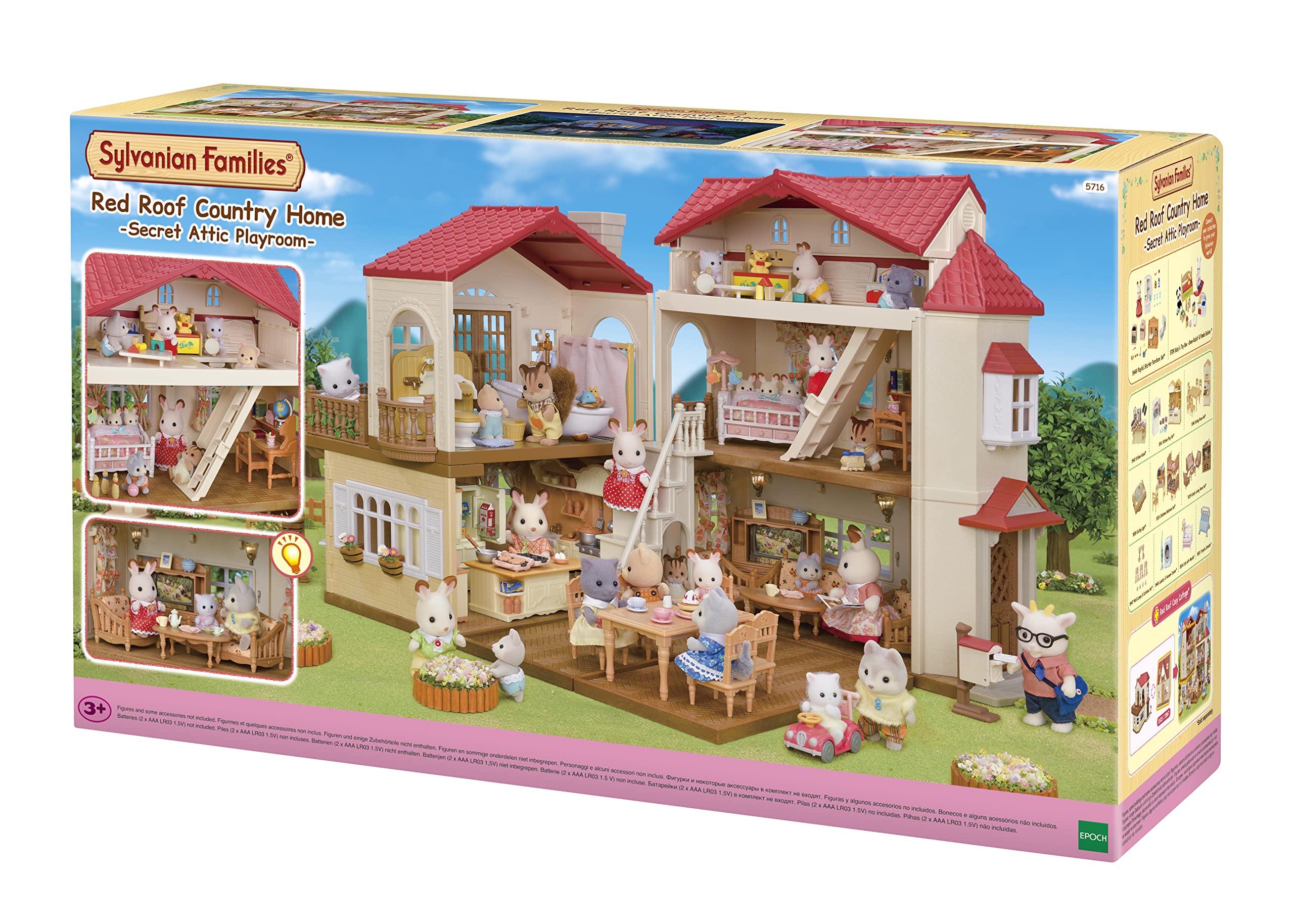 sylvanian-families-5716-stadthaus-puppenhaus-mit-dachzimmer-licht image 1