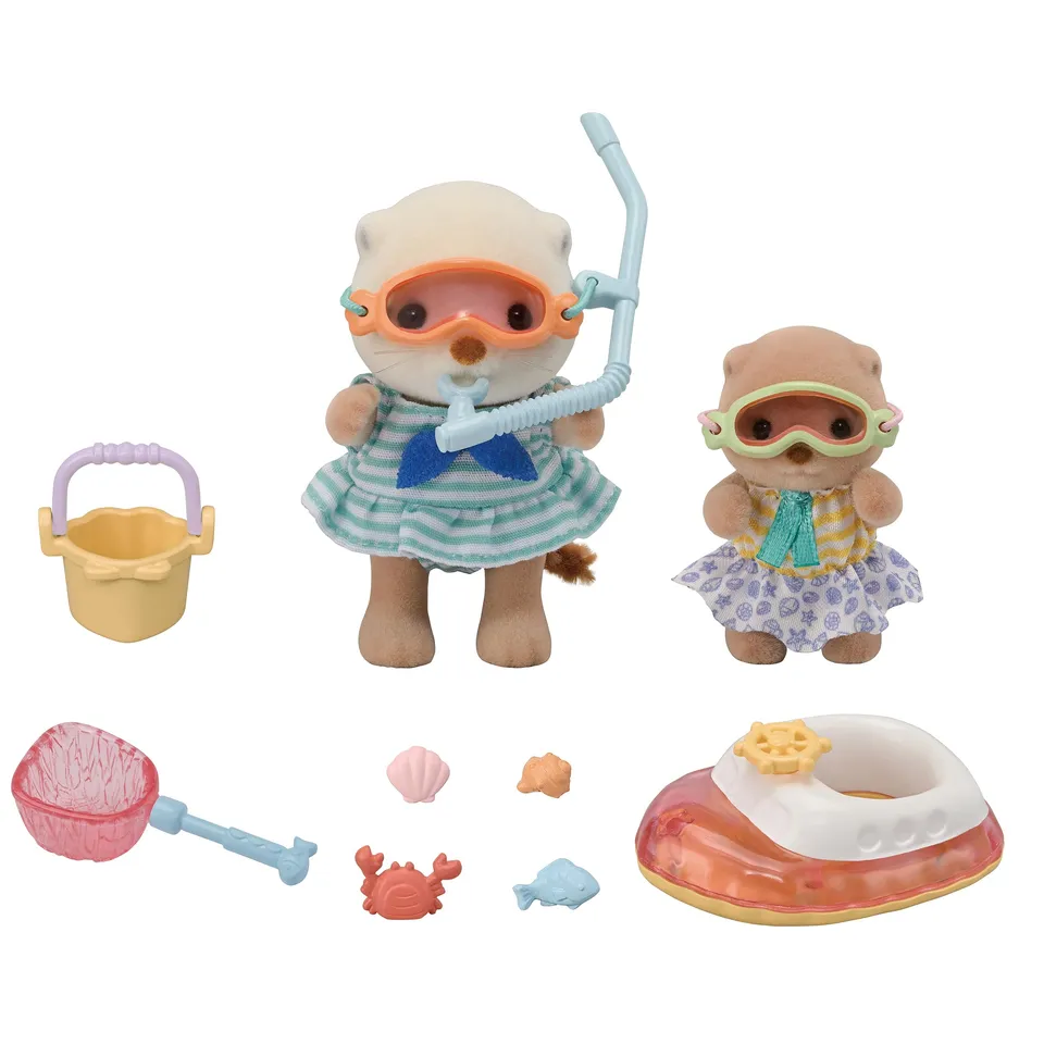 sylvanian-families-baby-seashore-5804-seeotter-schnorchel-spielset image 1