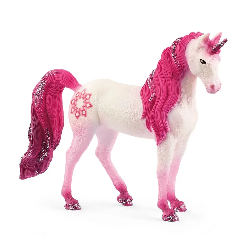 schleich-bayala-mandala-einhorn-stute-tierfigur-rosa image 1