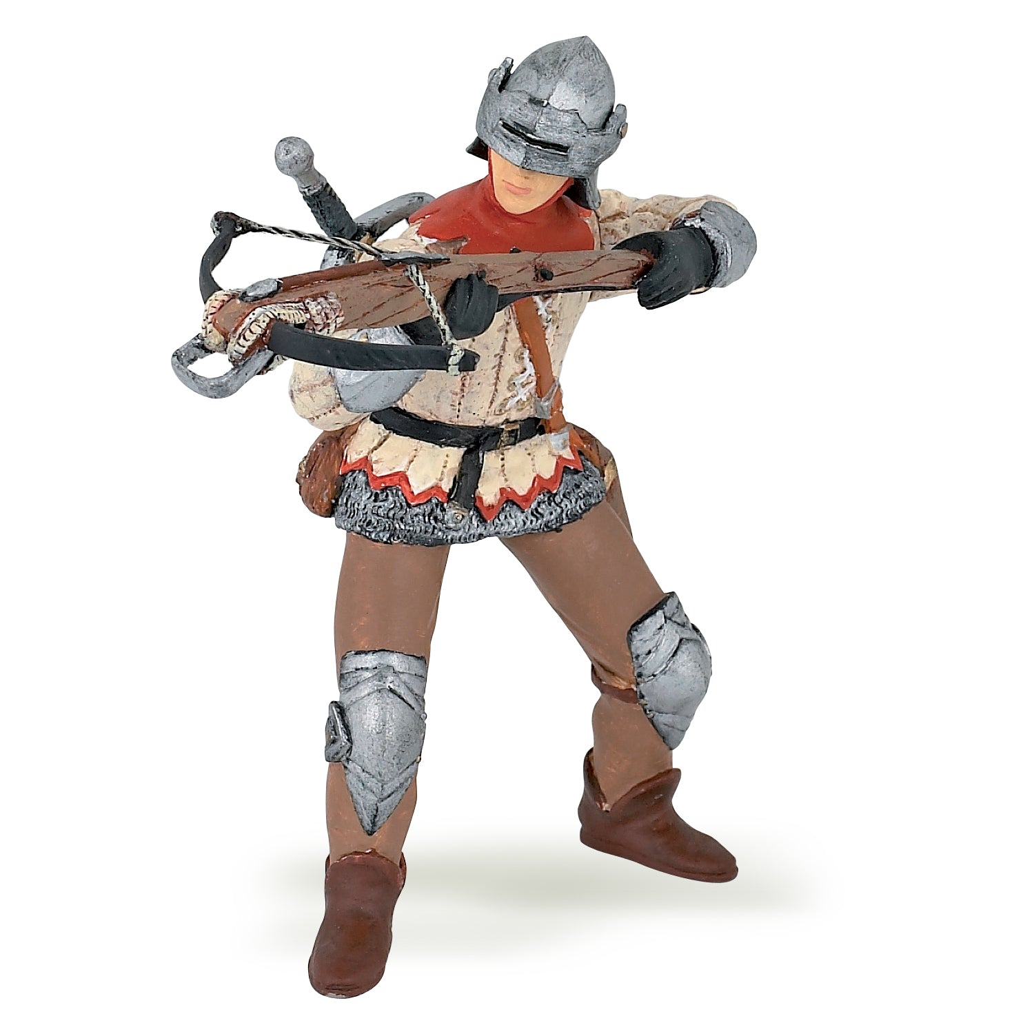 papo-medieval-roter-armbrustsch-tze-spielfigur image 1