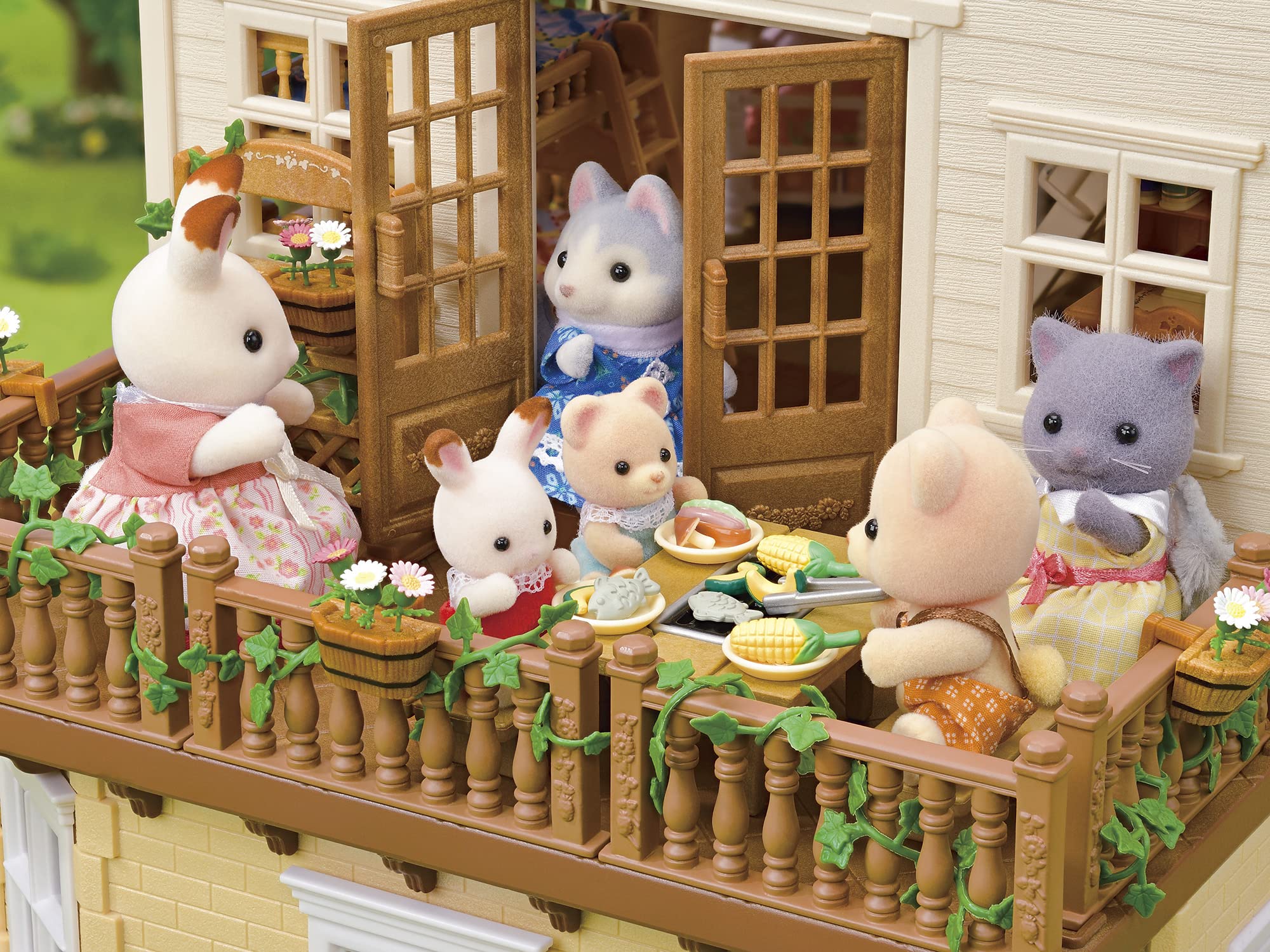 sylvanian-families-5716-stadthaus-puppenhaus-mit-dachzimmer-licht image 4