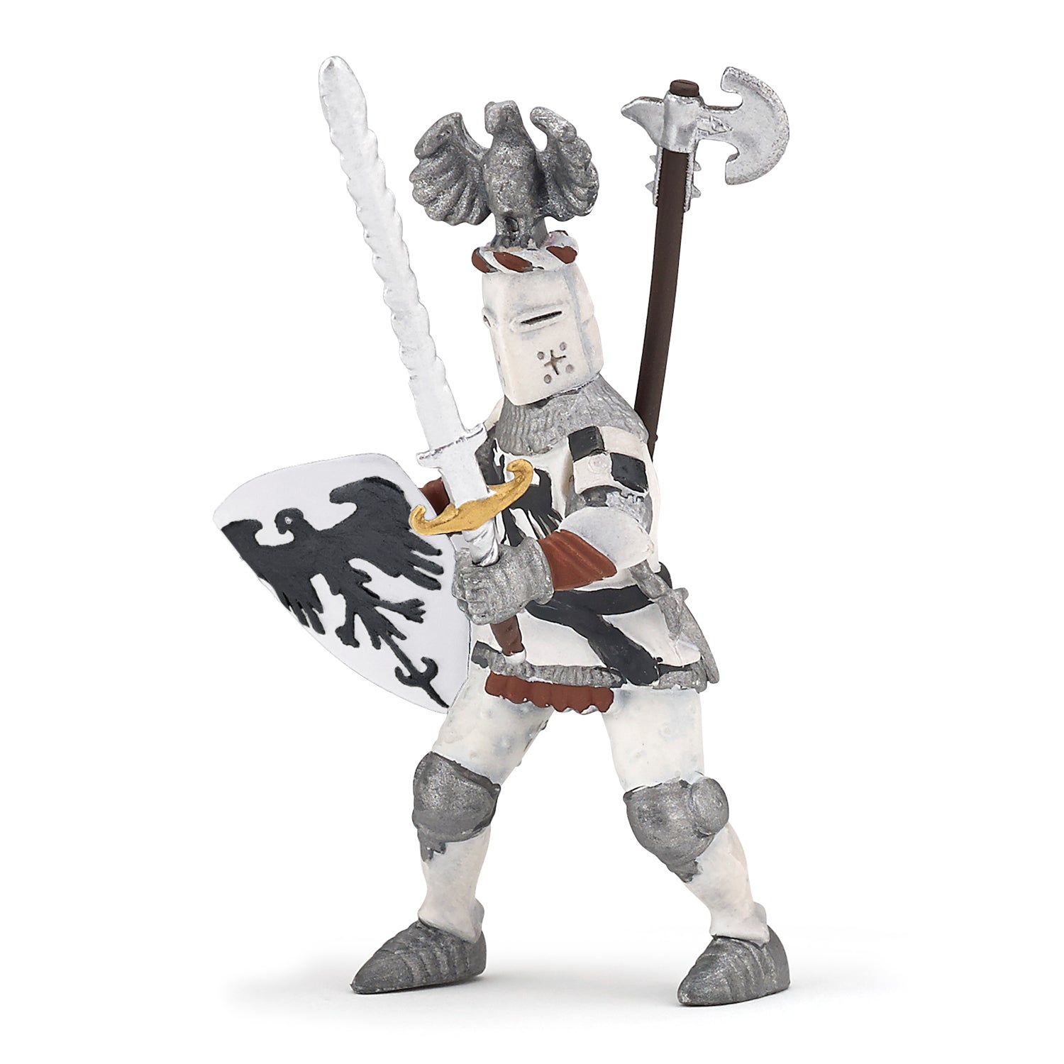 papo-medieval-wei-er-ritter-figur-mit-wappen image 1
