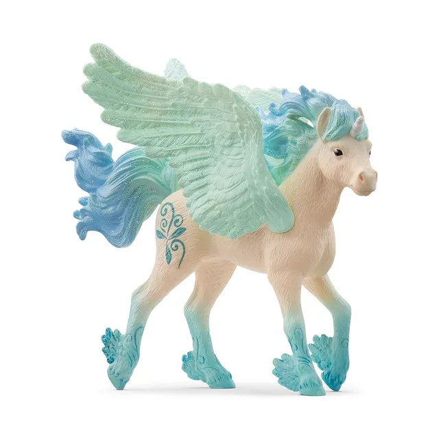 schleich-bayala-einhornfohlen-sturm-figur-fohlen-blau-fl-gel image 1
