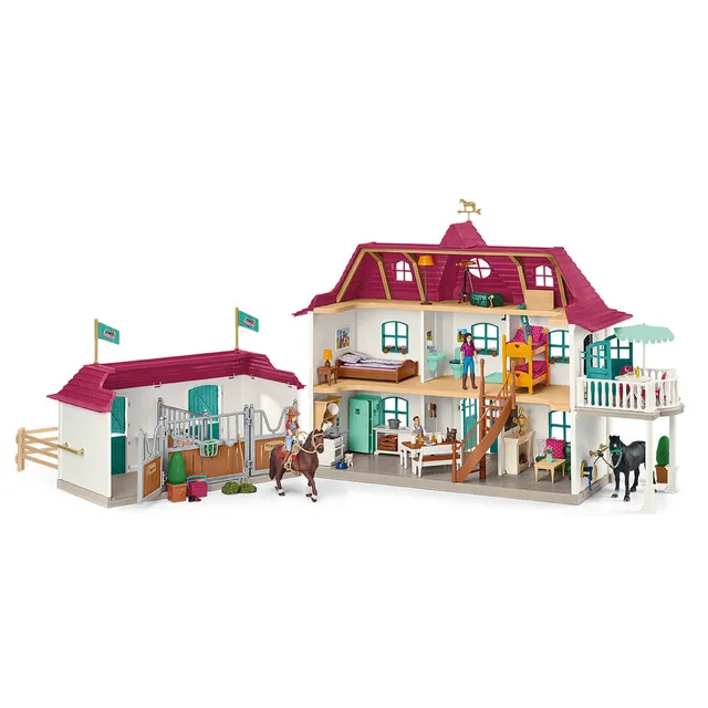 schleich-horse-club-lakeside-pferdehof-42551-spielset-mit-pferden image 1