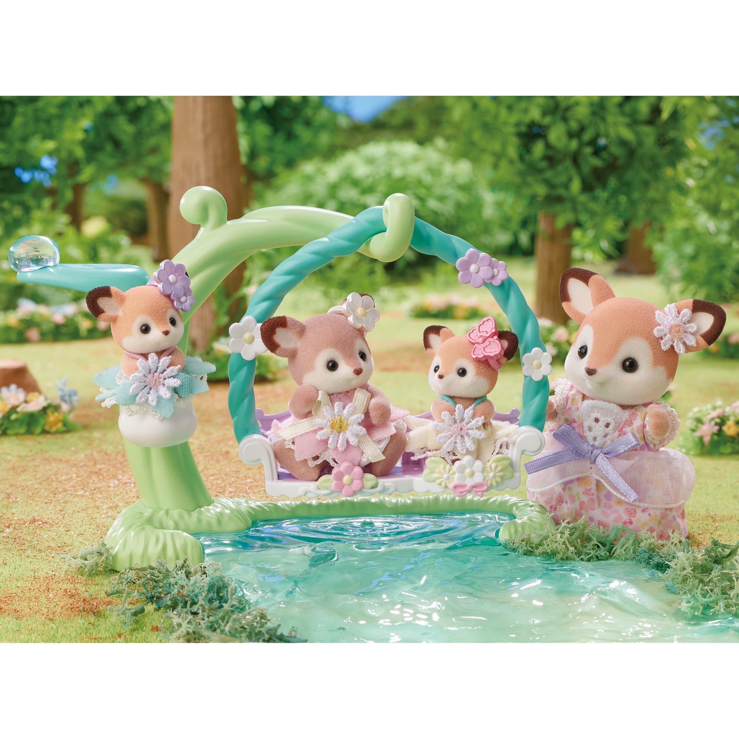 sylvanian-families-blooming-baby-5801-reh-babys-blumenschaukel-spielset image 5