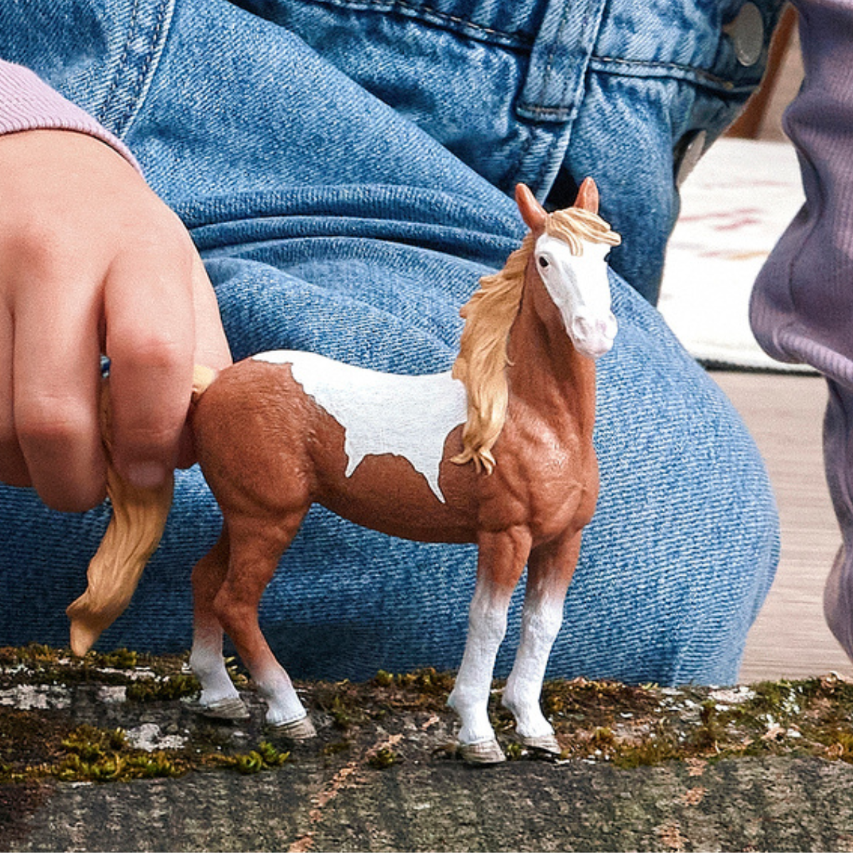 schleich-horse-club-mustang-stute-14920-pferdefigur-gescheckt image 2