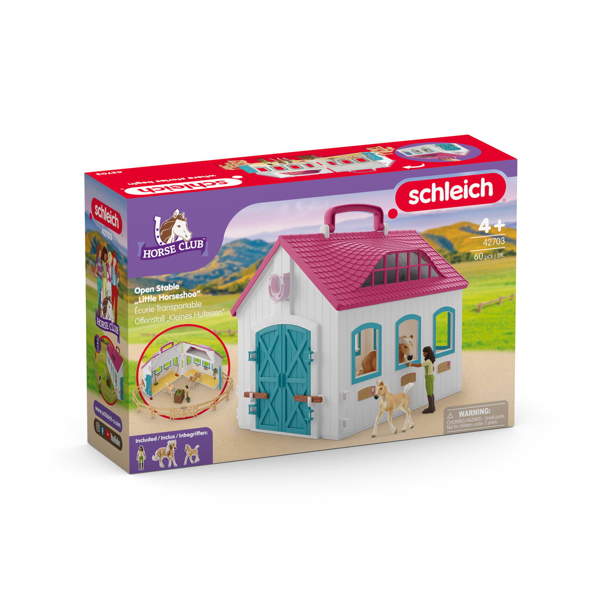 schleich-horse-club-offenstall-kleines-hufeisen-42703-set image 4
