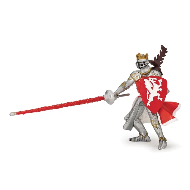 papo-medieval-roter-drachenk-nig-figur-reiter-mit-pferd image 1