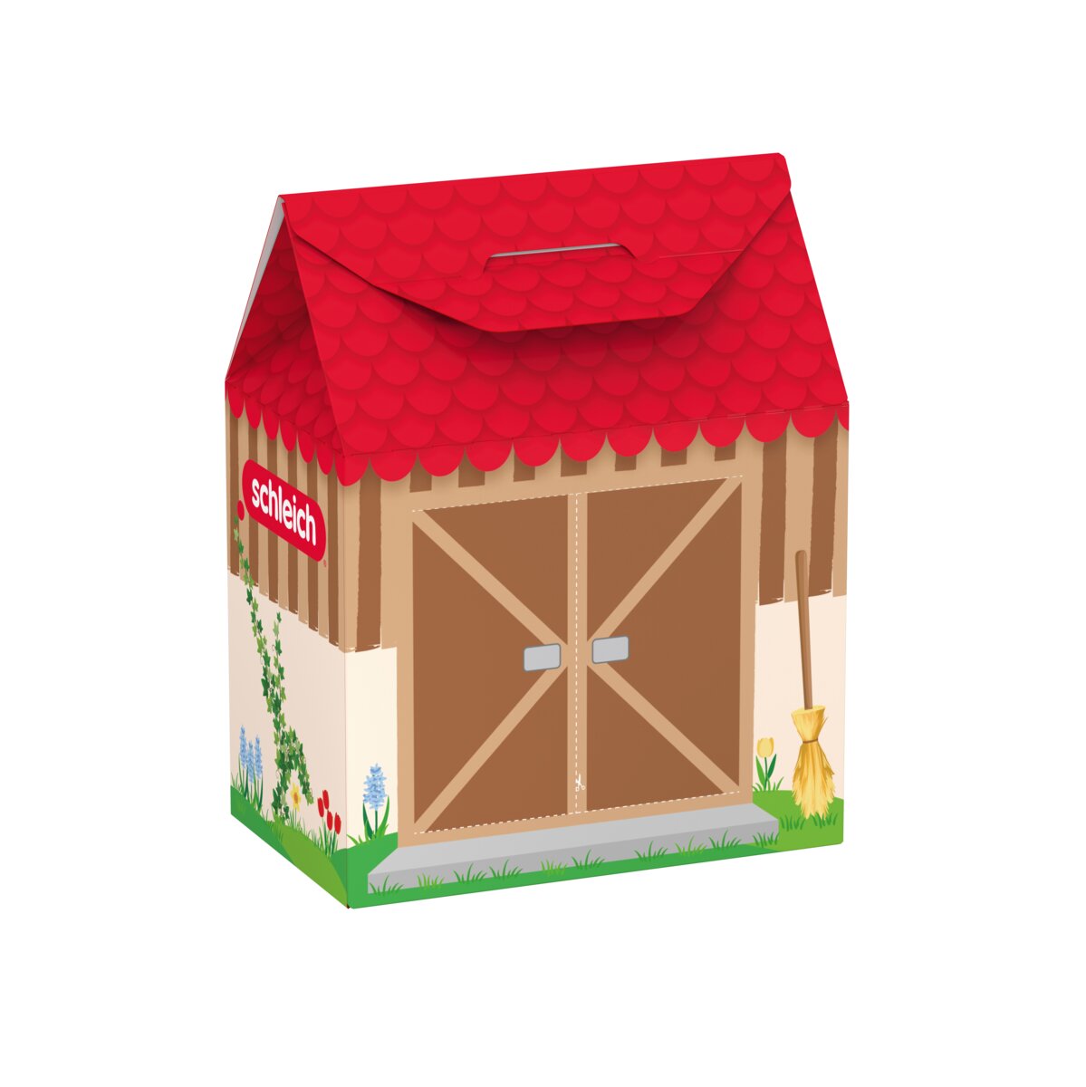 schleich-farm-world-fr-hlingsstall-spielset-henne-lama image 3